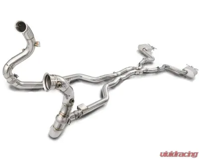 Fi Exhaust Mid X-Pipe with Valvetronic Muffler for Mercedes-Benz W205 AMG C63 S 2014+ - MB-205A-CBOE + MB-VS