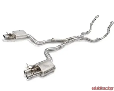 Fi Exhaust Mid X-Pipe with Valvetronic Muffler for Mercedes-Benz W205 AMG C63 S 2014+ - MB-205A-CBOE + MB-VS