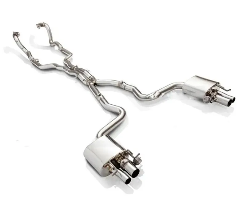 FI Exhaust Front Pipe | Mid X-Pipe with Valvetronic Muffler and Standard Remote Mercedes-Benz W205 AMG C63 S 2014+ - MB-205A-CBV + R2016OL + OBD-CAB-V