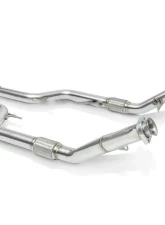 FI Exhaust Mid X-Pipe for Mercedes-Benz S63 AMG Coupe C217 M157 2015-2017, OEM Valve Settings                                     - MB-217A-CBOE - Image 4