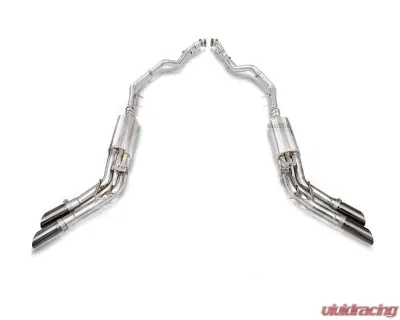 FI Exhaust Valvetronic Muffler for Mercedes-Benz W463A G500 2018+ with Triple Square Tips - MB-463A5ue-CBOE + TIP-G63Aue-S + CAB-MTM*2