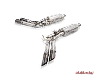 FI Exhaust Valvetronic Muffler for Mercedes-Benz W463A G500 2018+ with Triple Square Tips - MB-463A5ue-CBOE + TIP-G63Aue-S + CAB-MTM*2