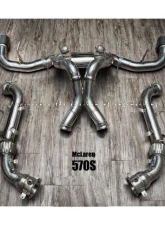 FI Exhaust Valvetronic Muffler Dual Silver Tips Remote for McLaren 570S 570GT 540C 2015+                                     - MC-570-CBV + TIP70101S*2 + R2016OL + OBD-CAB-V - Image 2