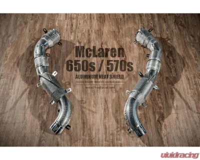 FI Exhaust Valvetronic Muffler Dual Silver Tips Remote for McLaren 570S 570GT 540C 2015+ - MC-570-CBV + TIP70101S*2 + R2016OL + OBD-CAB-V