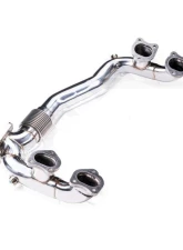 FI Exhaust Mid Pipe with Valvetronic Muffler and Dual Silver Tips for Porsche 718 2016+                                     - PH-718-CBV + TIP6389S*2 + R2016OL + OBD-CAB-V - Image 2