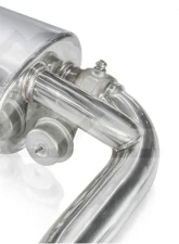 FI Exhaust Mid Pipe with Valvetronic Muffler and Dual Silver Tips for Porsche 718 2016+                                     - PH-718-CBV + TIP6389S*2 + R2016OL + OBD-CAB-V - Image 3