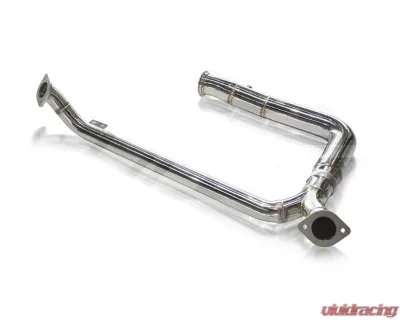 FI Exhaust Mid Pipe with Valvetronic Muffler and Dual Silver Tips for Porsche 718 2016+ - PH-718-CBV + TIP6389S*2 + R2016OL + OBD-CAB-V