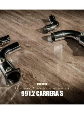 Fi Exhaust Sport 200 Cell Downpipe with Valvetronic Muffler for Porsche 991.2 Carrera 2016-2019                                     - PH-9912-CAT200 + PH-9912-CBV + TIP-9912-S + OBD-CAB-V + R2020OBD - Image 3