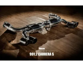 Fi Exhaust Sport 200 Cell Downpipe with Valvetronic Muffler for Porsche 991.2 Carrera 2016-2019