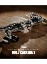 Fi Exhaust Sport 200 Cell Downpipe with Valvetronic Muffler for Porsche 991.2 Carrera 2016-2019                                     - PH-9912-CAT200 + PH-9912-CBV + TIP-9912-S + OBD-CAB-V + R2020OBD - Image 5