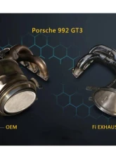 FI Exhaust Retains OEM Valve Settings No Remote Valvetronic Muffler with Dual Tips with Stainless Carbon Fiber Ceramic Coating Black Insert Porsche 992 GT3 | RS 2021+                                     - PH-992GT3FTI-CBOE + TIP70101CRCB*2 - Image 6