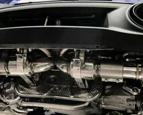 FI Exhaust Valvetronic Muffler for Porsche 992 Turbo | S 2021+ | Retains OEM Valve Settings