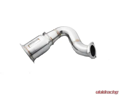 FI Exhaust Front Pipe | Mid Y-Pipe with Titanium Valvetronic Muffler with Carbon Fiber Titanium Quad Tips and Fi PRO App Remote Porsche 9Y0 Cayenne 3.0T | Cayenne Coupe 3.0T 2018+ - PH-9Y0Ti-CBE + TIP958TiC*4 + R2020OBD + OBD-CAB-BNE + ACT-BN*2