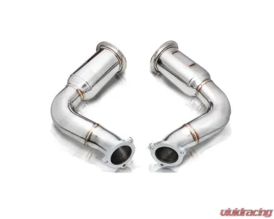Fi Exhaust Mid X-Pipe with Titanium Valvetronic Muffler for 2018+ Porsche Cayenne S 2.9TT - PH-9Y0STi-CBE + TIP958TiC*4 + R2020OBD + OBD-CAB-BNE + ACT-BN*2