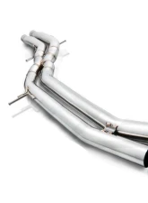 Fi Exhaust Mid X-Pipe with Titanium Valvetronic Muffler for 2018+ Porsche Cayenne S 2.9TT                                     - PH-9Y0STi-CBE + TIP958TiC*4 + R2020OBD + OBD-CAB-BNE + ACT-BN*2 - Image 4