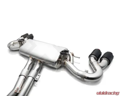 Fi Exhaust Mid X-Pipe with Titanium Valvetronic Muffler for 2018+ Porsche Cayenne S 2.9TT - PH-9Y0STi-CBE + TIP958TiC*4 + R2020OBD + OBD-CAB-BNE + ACT-BN*2