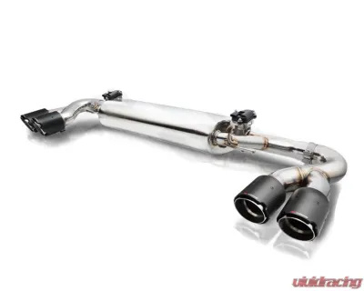 Fi Exhaust Mid X-Pipe with Titanium Valvetronic Muffler for 2018+ Porsche Cayenne S 2.9TT - PH-9Y0STi-CBE + TIP958TiC*4 + R2020OBD + OBD-CAB-BNE + ACT-BN*2
