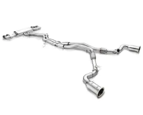 Fi Exhaust Mid X-Pipe with Titanium Valvetronic Muffler for 2018+ Porsche Cayenne S 2.9TT
