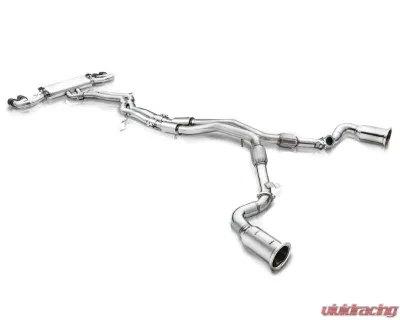 Fi Exhaust Mid X-Pipe with Titanium Valvetronic Muffler for 2018+ Porsche Cayenne S 2.9TT - PH-9Y0STi-CBE + TIP958TiC*4 + R2020OBD + OBD-CAB-BNE + ACT-BN*2