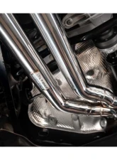 FI Exhaust Front Pipe Mid X-Pipe with Valvetronic Muffler for 2023+ Porsche Cayenne S 4.0TT                                     - PH-9Y0V8F-CBOE + TIP958S*4 + CAB-4BTB*2 - Image 5