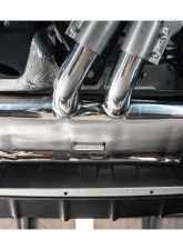 FI Exhaust Front Pipe Mid X-Pipe with Valvetronic Muffler for 2023+ Porsche Cayenne S 4.0TT                                     - PH-9Y0V8F-CBOE + TIP958S*4 + CAB-4BTB*2 - Image 6