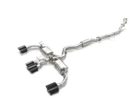 FI Exhaust Mid Pipe with Valvetronic Muffler EV with Quad Silver Tips and Standard Remote Toyota GR Corolla 2022+