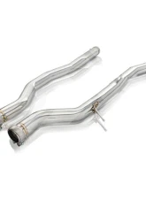 FI Exhaust Front Pipe Mid Pipe for Toyota Supra MK5 A90 3.0T 2020+ Dual Silver Tips                                     - TO-SPRB58-CBE + TIP63114S*2 + CAB-BT2B + ACT-BN - Image 4