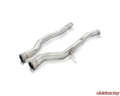 FI Exhaust Front Pipe Mid Pipe for Toyota Supra MK5 A90 3.0T 2020+ Dual Silver Tips - TO-SPRB58-CBE + TIP63114S*2 + CAB-BT2B + ACT-BN