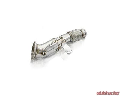 FI Exhaust Front Pipe Mid Pipe for Toyota Supra MK5 A90 3.0T 2020+ Dual Silver Tips - TO-SPRB58-CBE + TIP63114S*2 + CAB-BT2B + ACT-BN
