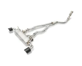 FI Exhaust Front Pipe Mid Pipe for Toyota Supra MK5 A90 3.0T 2020+ Dual Silver Tips