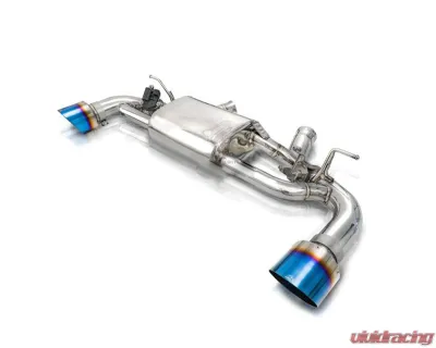 FI Exhaust Front Pipe | Mid Pipe with Retains OEM Valve Settings No Remote OPF Valvetronic Muffler with Dual Silver Tips Toyota GR MK5 | A90 Supra 3.0T 2020+ - TO-SPRUF-CBE + TIP70114S*2 + CAB-BT2B + ACT-BN