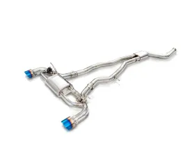 FI Exhaust Front Pipe | Mid Pipe with Retains OEM Valve Settings No Remote OPF Valvetronic Muffler with Dual Silver Tips Toyota GR MK5 | A90 Supra 3.0T 2020+