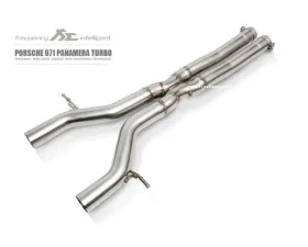 FI Exhaust Front Pipe Mid X-Pipe Valvetronic Muffler Quad Silver Tips for PH-971TT-CBOE