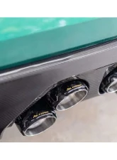 FI Exhaust Retains OEM Valve Settings No Remote Front Pipe,Mid X-Pipe & Valvetronic Muffler w/ Quad Titanium Blue Tips BMW M4 G82 2021+                                     - BN-G82MPF-CBE + TIP70114TB*4 + CAB-BTB*2 - Image 2