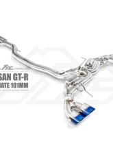 FI Exhaust Front Y-Pipe|Mid Pipe w/ Titanium Valvetronic Muffler w/ Stainless Quad Titanium Blue Tips & Standard Remote                                     - NI-R35101TI-CBV + TIP-101-S + R2016OL + OBD-CAB-V - Image 16
