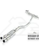 FI Exhaust Front Y-Pipe|Mid Pipe w/ Titanium Valvetronic Muffler w/ Stainless Quad Titanium Blue Tips & Standard Remote                                     - NI-R35101TI-CBV + TIP-101-S + R2016OL + OBD-CAB-V - Image 2