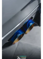FI Exhaust Front Y-Pipe|Mid Pipe w/ Titanium Valvetronic Muffler w/ Stainless Quad Titanium Blue Tips & Standard Remote                                     - NI-R35101TI-CBV + TIP-101-S + R2016OL + OBD-CAB-V - Image 12