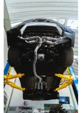 FI Exhaust Front Y-Pipe|Mid Pipe w/ Titanium Valvetronic Muffler w/ Stainless Quad Titanium Blue Tips & Standard Remote                                     - NI-R35101TI-CBV + TIP-101-S + R2016OL + OBD-CAB-V - Image 7