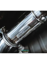 FI Exhaust Front Y-Pipe|Mid Pipe w/ Titanium Valvetronic Muffler w/ Stainless Quad Titanium Blue Tips & Standard Remote                                     - NI-R35101TI-CBV + TIP-101-S + R2016OL + OBD-CAB-V - Image 9