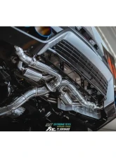 FI Exhaust Front Y-Pipe|Mid Pipe w/ Titanium Valvetronic Muffler w/ Stainless Quad Titanium Blue Tips & Standard Remote                                     - NI-R35101TI-CBV + TIP-101-S + R2016OL + OBD-CAB-V - Image 10