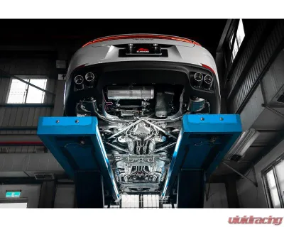 FI Exhaust Front Pipe + Mid X-Pipe + Valvetronic Muffler + Quad Tips with Carbon Fiber - PH-976-CBOE + TIP63101c*4