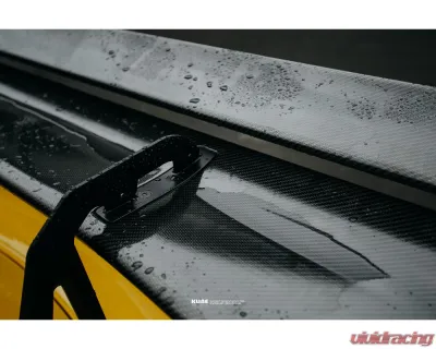 Kline Innovation Carbon Fiber LM Rear Wing w/ Riser Bracket Porsche 718 Cayman GT4 2019-2023 - KL-AER-POR-718GT4-LMCFRW