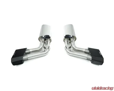 Kline Innovation Valvetronic Rear Section w/ Carbon Fiber Tips Mercedes-Benz G500/G550 AMG - KL-MER-G500-RS-SS