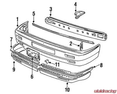 Eurowise Aluminum Front Bumper Brackets Volkswagen Golf | Jetta | Cabrio | Eurovan | Passat | Quantum 1984-2002 - EWPMK3EX01