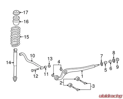 Eurowise Front/Rear Polyurethane Radius Arm Shaft Bushings Mercedes-Benz G-Class W463 1990-2018 - EWW463RARM001