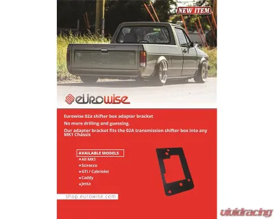 Eurowise 02A/02J Shifter Box Adapter Bracket Volkswagen Rabbit MK1 - ew1130