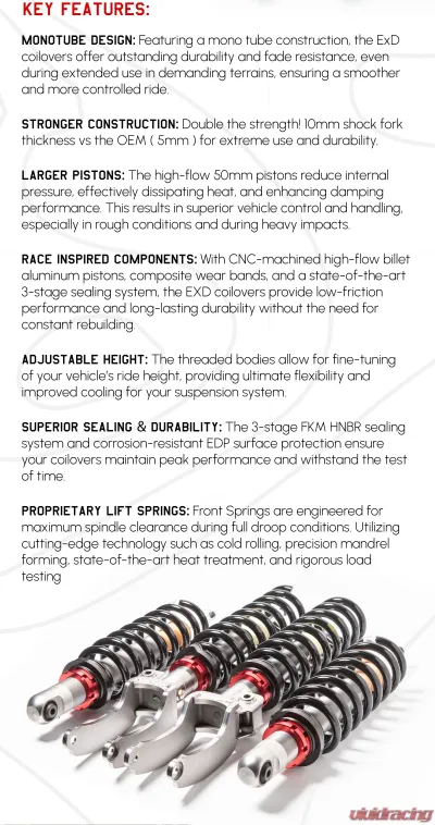 Eurowise GEN 2 - ExD Lift Suspension System Porsche  Cayenne | Touareg 2011-2018 - EWORGEXDG2