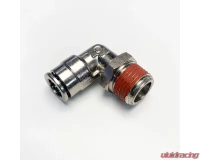 Air Lift Elbow Male 3/8" MNPT x 3/8" PTC with Sealant DOT Nickel finish - 22684