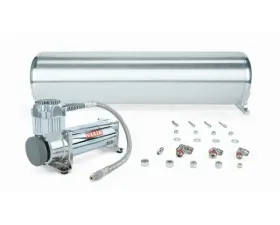Air Lift Performance 24" FLO Tank w/ Viair 444c Compressor 1/4" & 3/8" Fittings & Tank Mounting Hardware