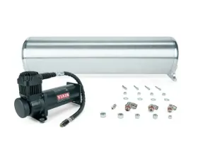 Air Lift Performance 24" FLO Tank w/ Viair 444c Black Compressor 1/4" & 3/8" Fittings & Tank Mounting Hardware